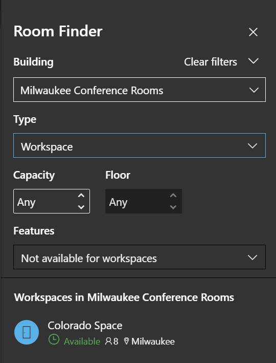 After we change the type to workspace, we can choose our 