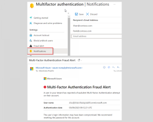 MFA fraud alerts notification
